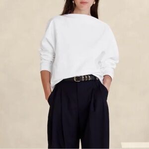 Banana Republic Heavy Cotton Dolman Top - White